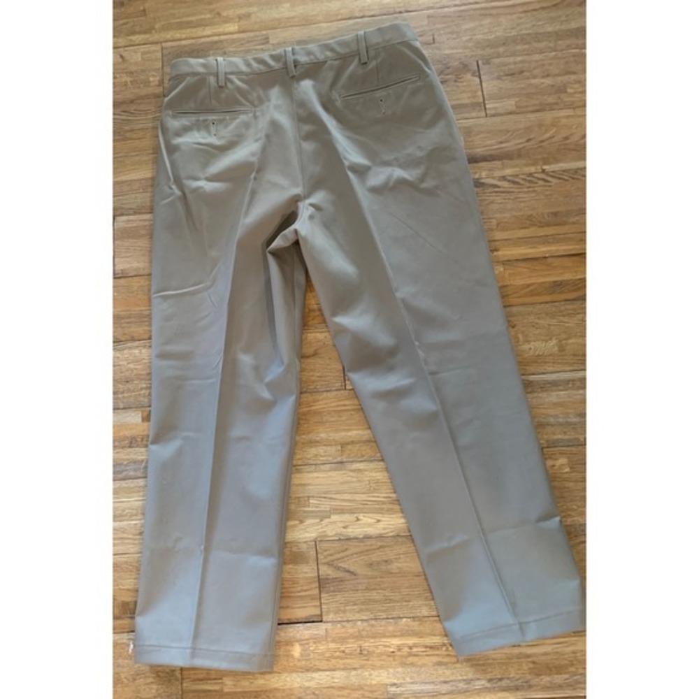 2 Pair-Lands End Traditional Fit Chino Straight Leg Flat Front Preppy Classic-38 - Picture 13 of 15